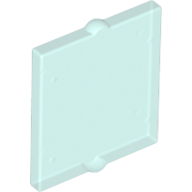 1x2x2 Fensterscheibe / fensterglas für Flugzeugfenster flach transparent-hellblau