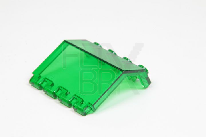 Scharnier-Paneel 2x4x3 1/3 transparent-grün