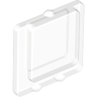 1x2x2 Fensterscheibe / fensterglas für Flugzeugfenster transparent-weiss