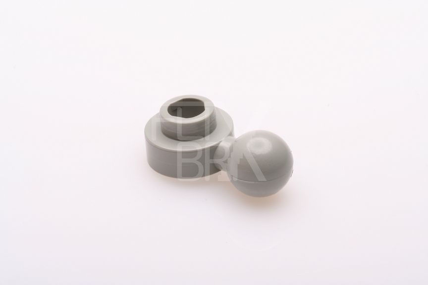 1x1 Rundplatte mit Ball / Hand für Maxifigur althellgrau