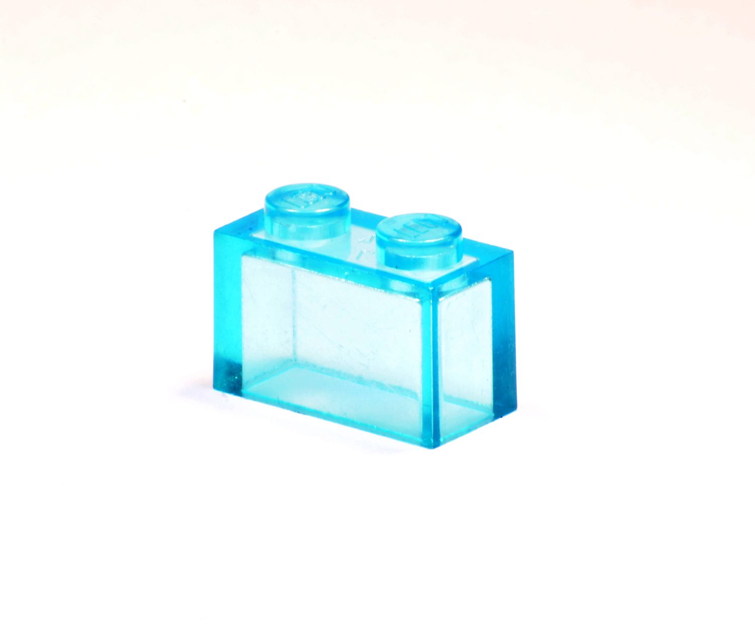 1x2 Stein transparent-hellblau
