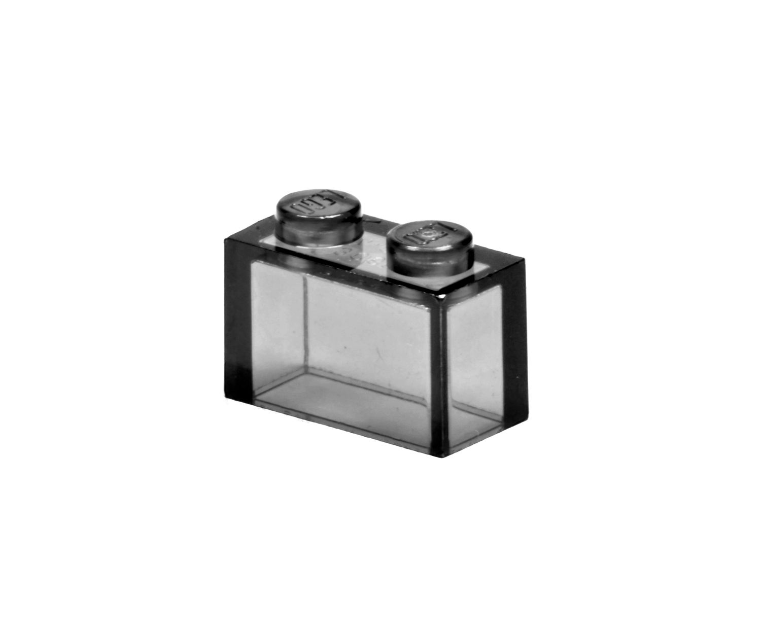 1x2 Stein transparent-schwarz