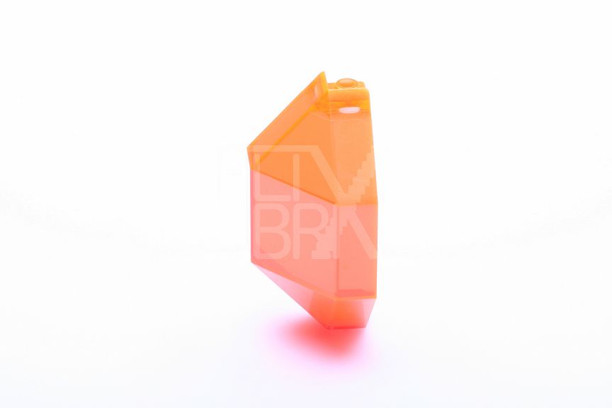 3x3x6  Space Paneel Ecke  transparent-neonorange