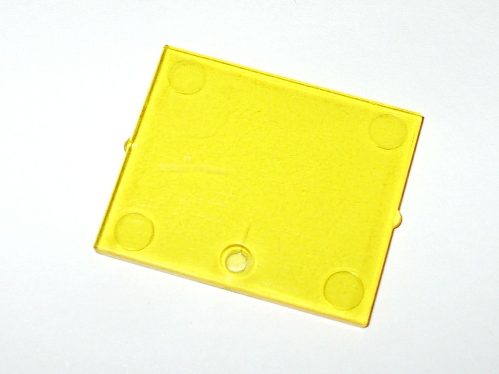 1x4x3 Glas für Fenster / Fensterglas classic mit Kreis transparent-gelb