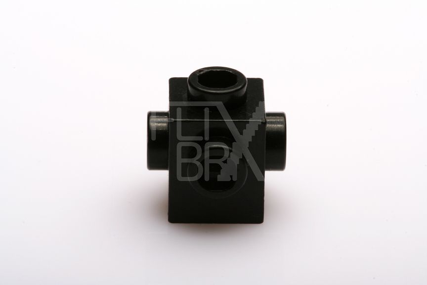 1x1 modifizierter Stein mit 4 Noppen schwarz