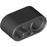 1x2 Liftarm mit Pin- und Achs- Loch breit schwarz