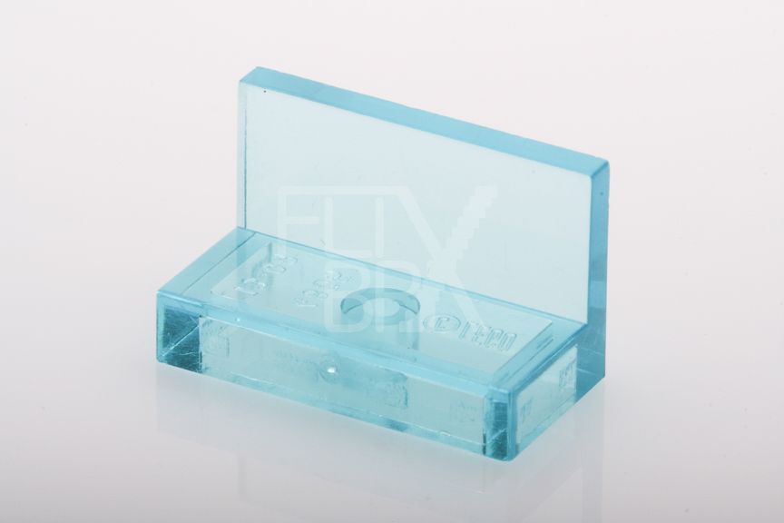 1x2x1 Modifizierte Fliese/Wandelement transparent-hellblau