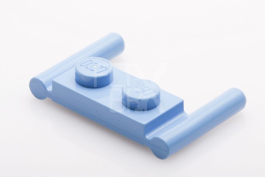 1x2 Modifizierte Platte mit Doppelgriff hellblau