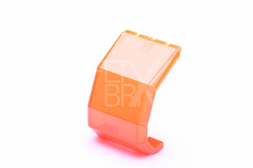 4x4x4 Windschutzscheibe Helicopter transparent-neonorange