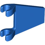 2x2 Flagge / Fahne / Flügel mit 2 Clips trapezoid  blau