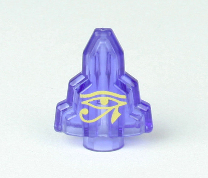 1x2 Kristall / Felsen Eye of Horus Ägypten transparent-lila