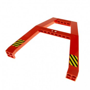 2x16x16 Kran Basisteil mit Aufkleber aus Set 7994 rot