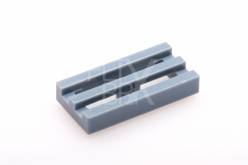 1x2 Gitterfliese Grille sandblau