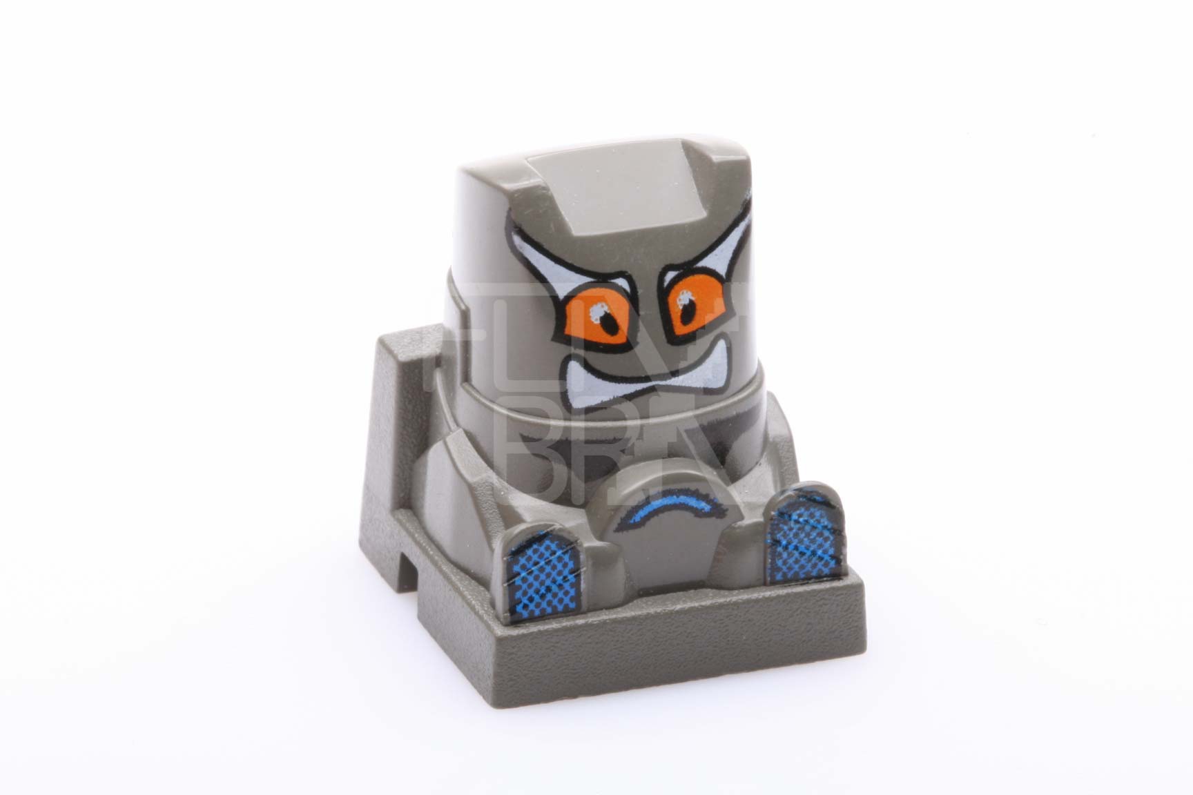 2x2 Figur / Fahrer Racer eckiger Kopf altdunkelgrau