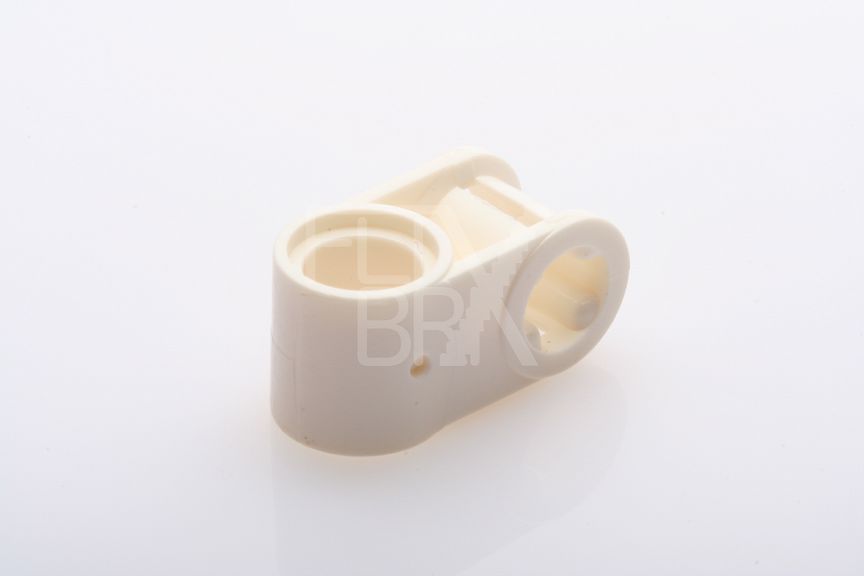 1x2 Liftarm (Achse + Pin) Verbinder 90° weiß