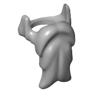 Minifigur Bart lang neuhellgrau