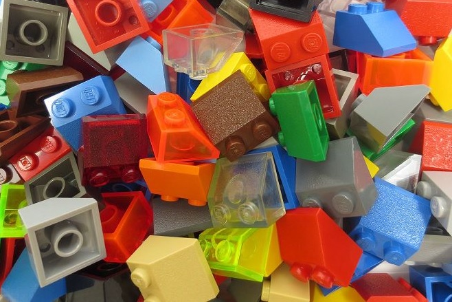 100 LEGO® Dachsteine 2x2 verschiedene Farben 