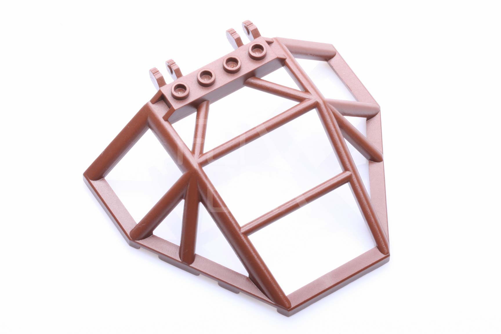 10x14x2 2/3 Windschutzscheibe mit Gitter / Rollkäfig altbraun