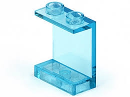 1x2x2 Wandelement / Paneel transparent-hellblau