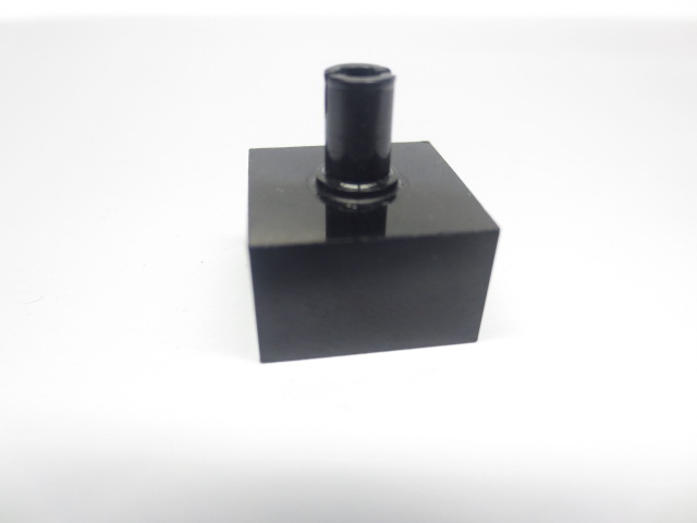 2x2x1 Stein mit Pin vertikal oben schwarz