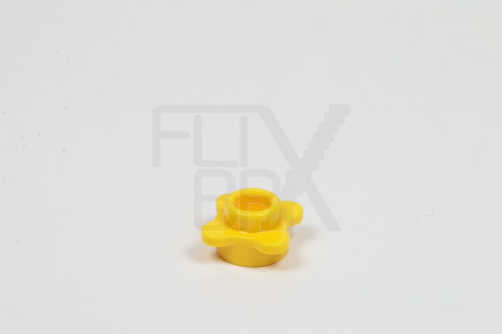 1x1 Rundplatte Blumenrand Blüte gelb