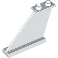 1x4x3 Heckflügel Ruder weiss