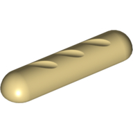 Minifigur Essen Brot  beige