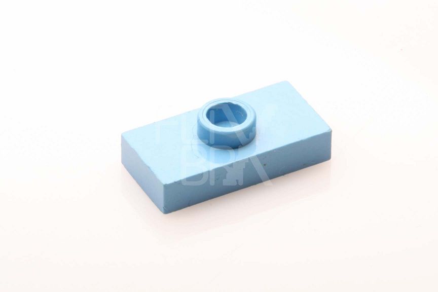 1x2 modifizierte Platte/Fliese 1 Noppe mittelblau