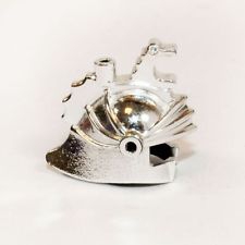 Minifigur Helm für Ritter / Rüstung Drachen chrom-silber