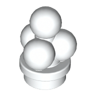 Minifigur Essen Eis 3 Eiskugeln (Eiscrem) weiss