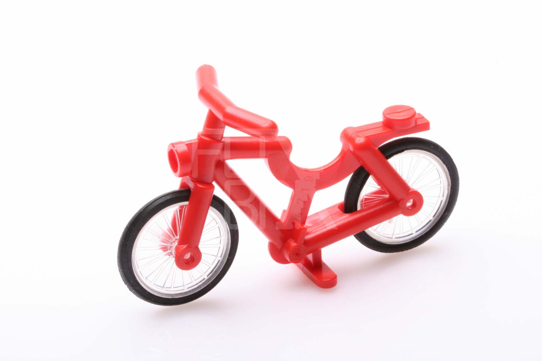 Minifigur Fahrrad mit Räder rot