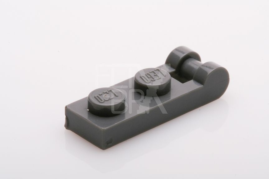 1x2 modifizierte Platte mit Halter neudunkelgrau