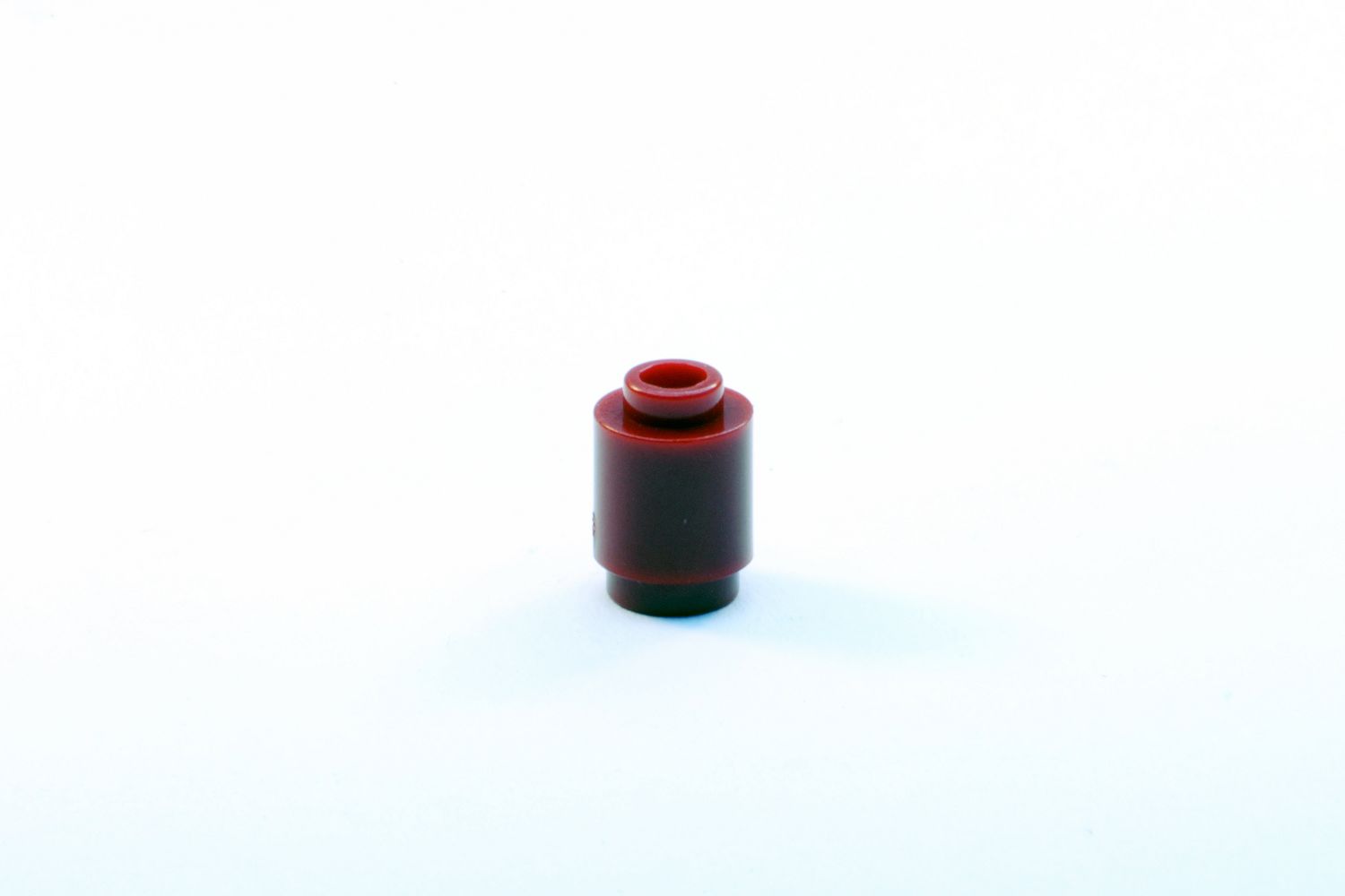 1x1 Rundstein dunkelrot