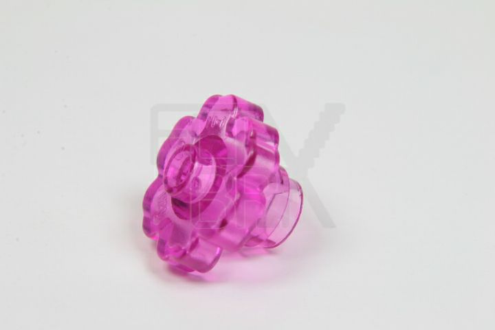 1x1 Blume Basis mit 2x2 Blüte transparent-rosa