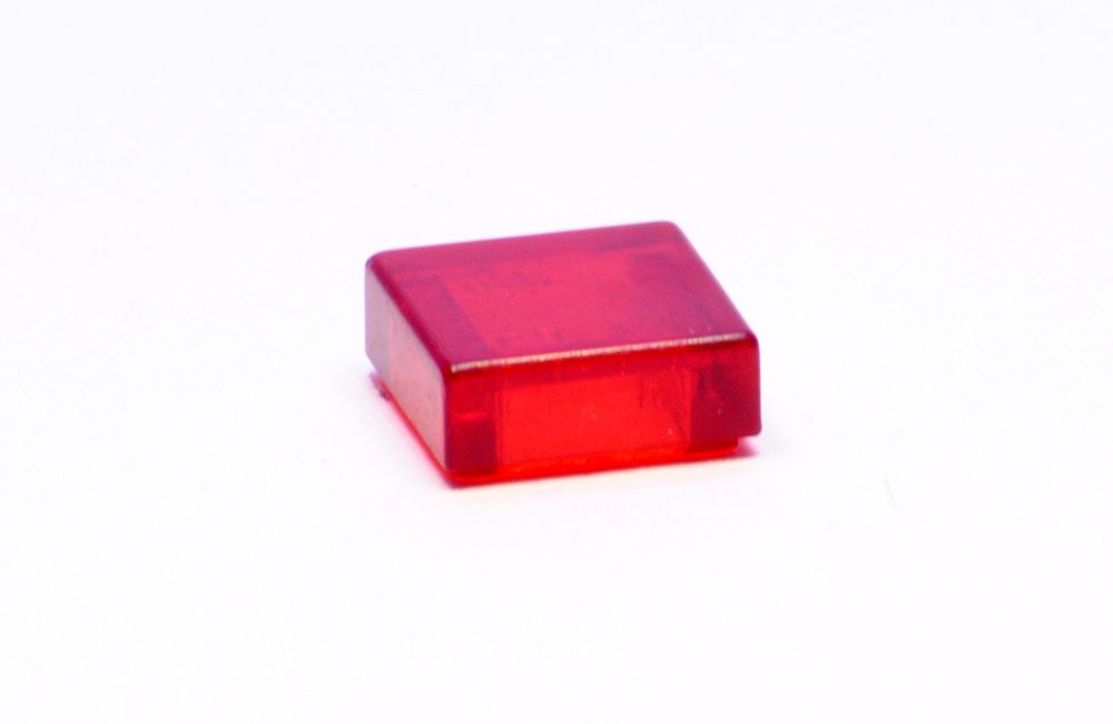 1x1 Fliese transparent-rot