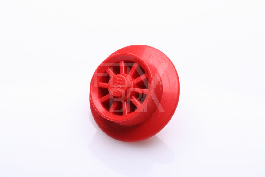 2x2 Felge für Zug/Schiene geschlossen für Motor rot