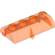 2x4 Truhe Deckel / Oberteil transparent-neonorange