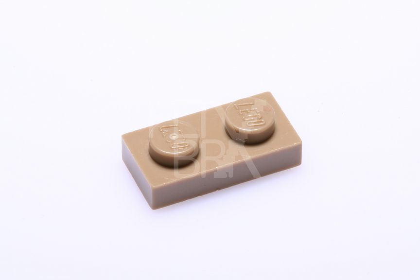 1x2 Platte dunkelbeige