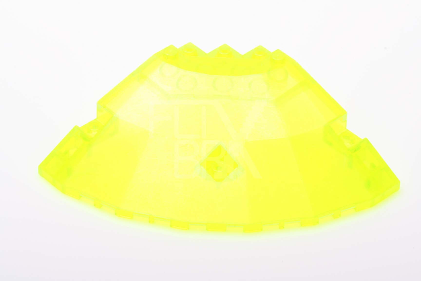 10x10x2 UFO Viertel 1/4 Paneel transparent-neongelb