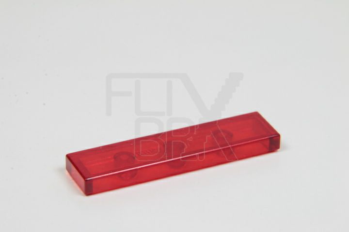 1x4 Fliese transparent-rot