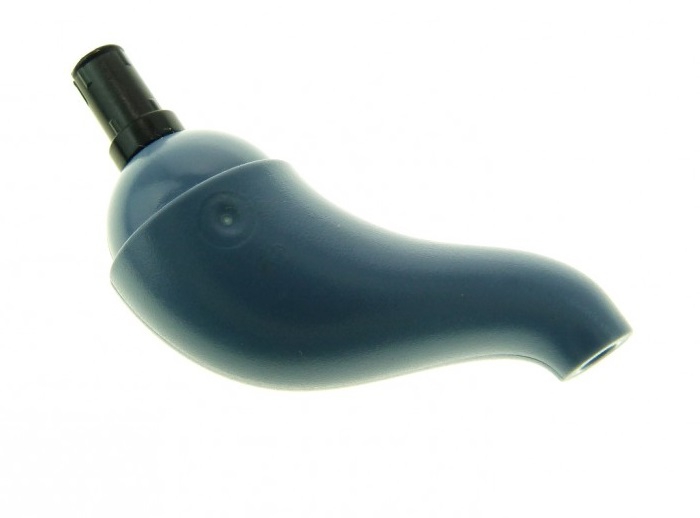 Dinosaurier Schwanz mit Pin sandblau