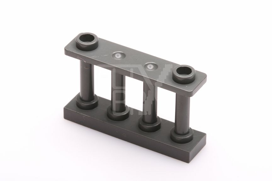 1x4x2 Zaun / Gitter mit 2 Noppen neudunkelgrau