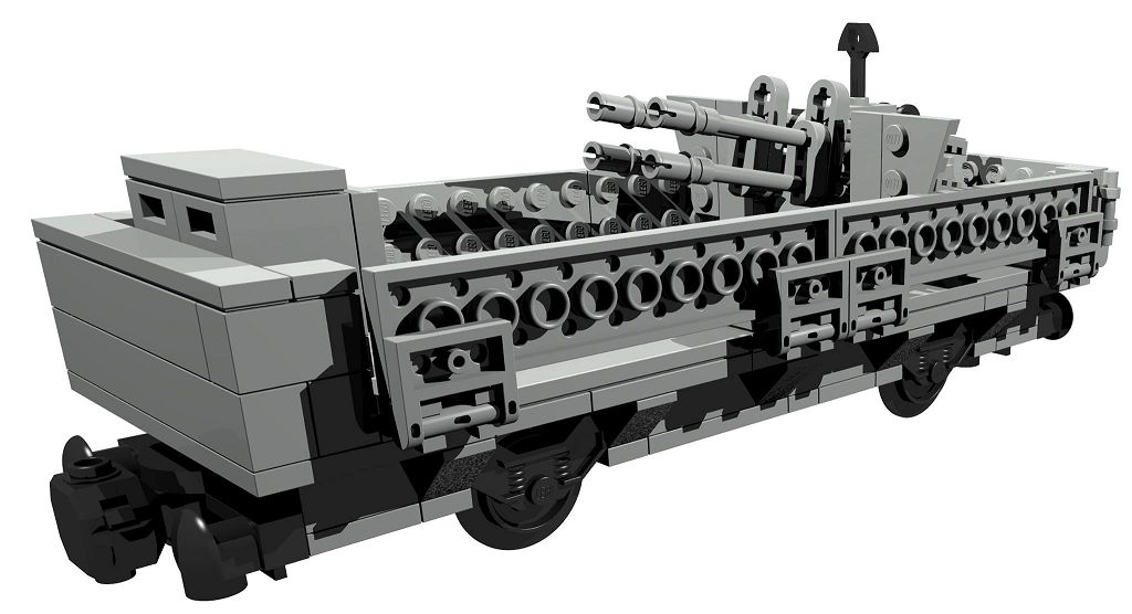 Bauanleitung für Flakwaggon 