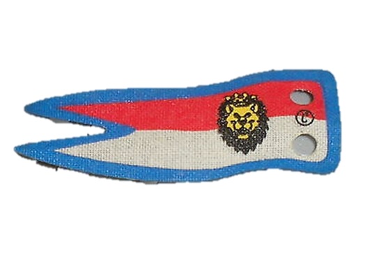 Flagge / Fahne / Banner mit Löwe aus Stoff weiss