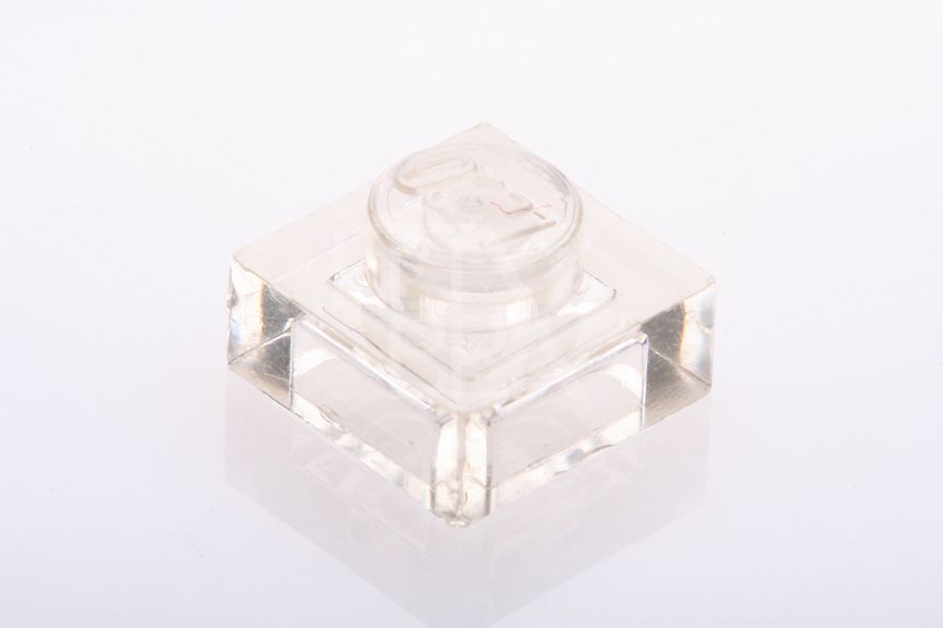 1x1 Platte transparent-weiß