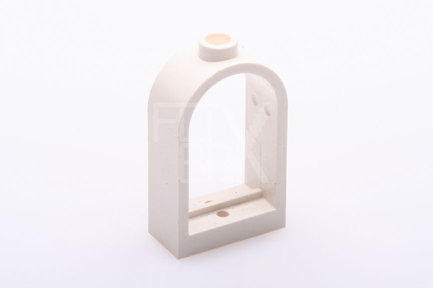 1x2x2 2/3 Fensterrahmen mit Bogen weiss