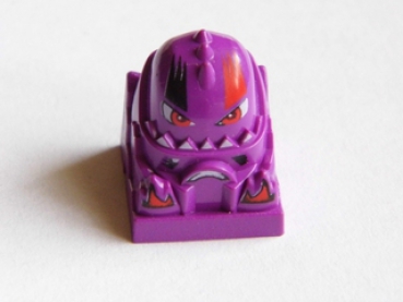 2x2 Figur / Fahrer Racer eckiger Kopf lila