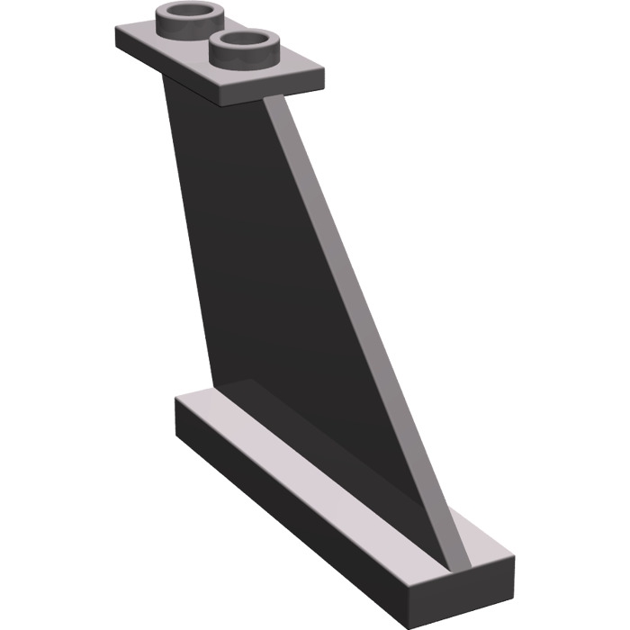 1x4x3 Heckflügel Ruder altdunkelgrau