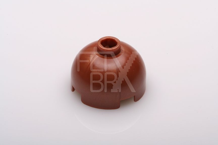 2x2 Rundstein Kuppel Oberteil kupfer