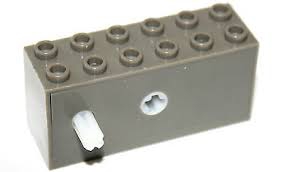 Aufziehmotor 2x6x2 1(3 mit Achsloch altdunkelgrau